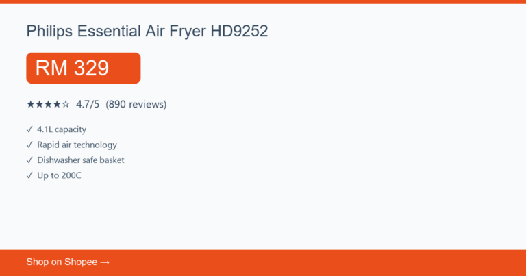 Philips Essential Air Fryer HD9252