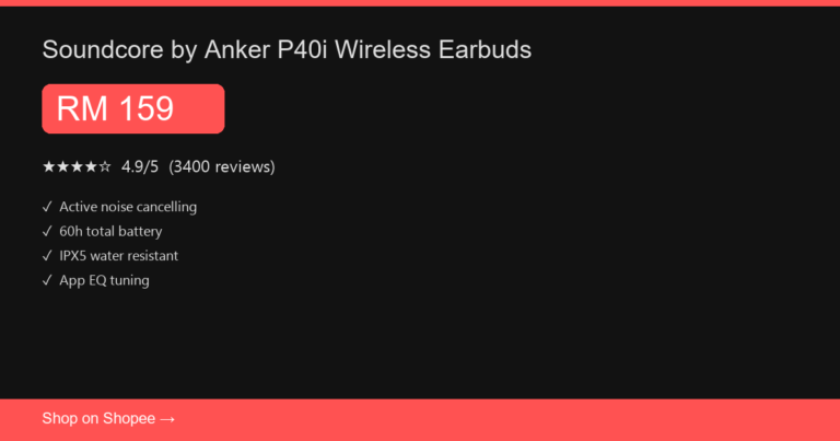 Soundcore by Anker P40i Wireless Earbuds
