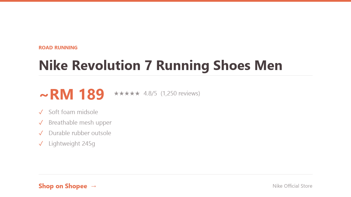 Nike Revolution 7 Running Shoes Review Malaysia 2026